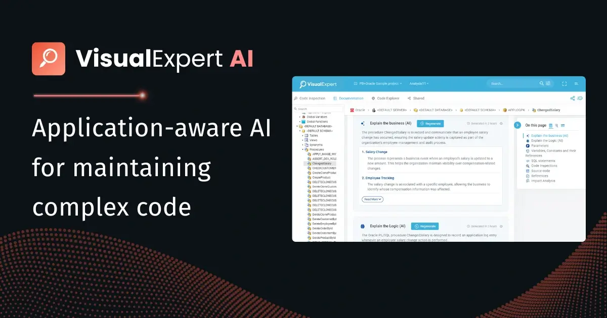 Visual Expert AI Is Now Generally Available for PowerBuilder, PL/SQL & T-SQL